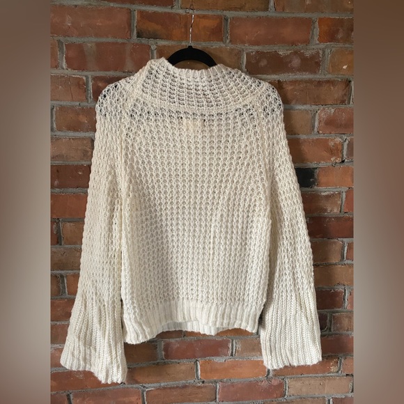 ANTHROPOLOGIE MAEVE Dionne bell sleeve sweater ivory size small - Picture 10 of 11